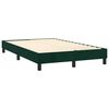 vidaXL Cama box spring c/ colch&atilde;o/LED 120x200 cm veludo verde-escuro
