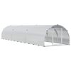 vidaXL Galinheiro Prateado 600 x 150 x 100 cm A&ccedil;o Galvanizado