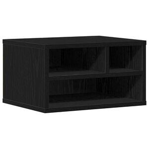 vidaXL Suporte para Impressora Carvalho Preto 40 x 32 x 22,5 cm