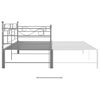 vidaXL Estrutura sofá-cama de puxar 90x200 cm metal cinzento