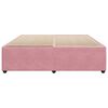 vidaXL Estrutura de cama 180x200 cm veludo rosa