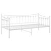 vidaXL Sof&aacute;-cama 90x200 cm metal branco