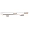vidaXL Suporte para monitor 100x27x14 cm madeira pinho maci&ccedil;a branco