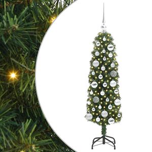 vidaXL &Aacute;rvore de Natal Artificial Verde 120 cm PVC e A&ccedil;o e Pl&aacute;stico