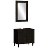 vidaXL 2 pcs conj. m&oacute;veis p/ casa de banho madeira mangueira maci&ccedil;a