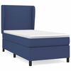 vidaXL Cama com molas/colch&atilde;o 80x200 cm tecido azul