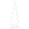 vidaXL &Aacute;rvore de Natal de metal com suporte KUOPIO 125 cm A&ccedil;o Branco