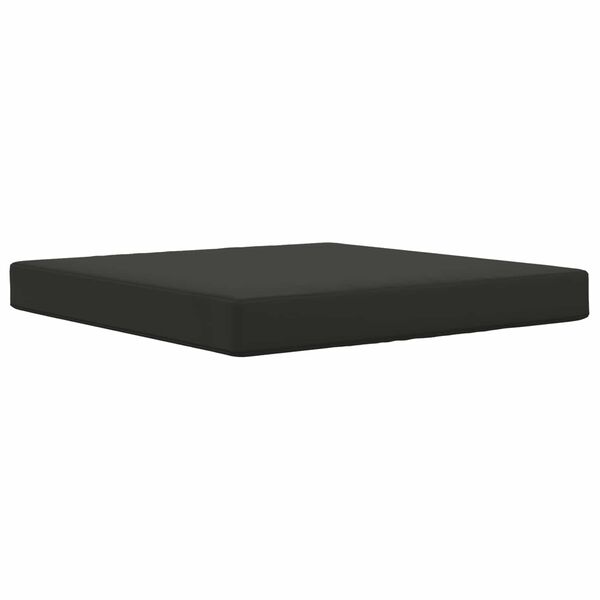vidaXL Almofada para Sof&aacute; Externo Preto 80 x 80 x 8 cm Poli&eacute;ster