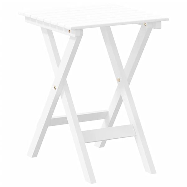 vidaXL Cadeira de baloi&ccedil;o com mesa dobr&aacute;vel &aacute;lamo maci&ccedil;o branco