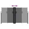 vidaXL Toldo lateral retrátil 140x600 cm antracite