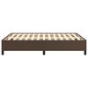 vidaXL Estrutura de cama 140x190 cm couro artificial castanho