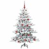 vidaXL &Aacute;rvore de Natal Articulada Artificial Branco 150 cm PVC