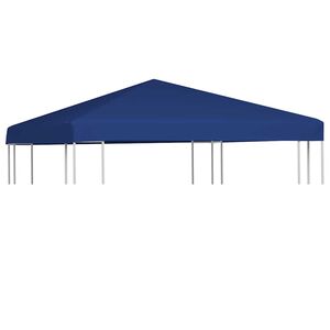 vidaXL Cobertura de gazebo 310 g/m&sup2; 3x3 m azul