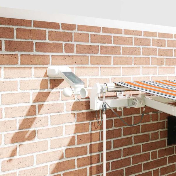 vidaXL Toldo Retr&aacute;til Multicolor 450 &times; 300 cm Poli&eacute;ster e Metal