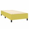 vidaXL Cama box spring c/ colch&atilde;o e LED 90x190 cm tecido verde