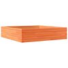 vidaXL Vaso/floreira jardim 100x100x23 cm pinho maci&ccedil;o castanho mel