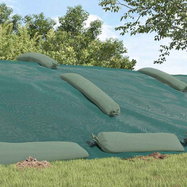 vidaXL Cobertura para silo Verde 6 x 5 m HDPE