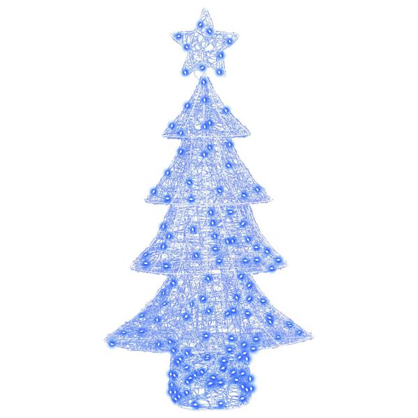 vidaXL &Aacute;rvore de Natal com 160 LEDs Azul 150 cm Acr&iacute;lo