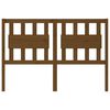 vidaXL Cabeceira de cama 125,5x4x100 cm pinho maciço castanho mel