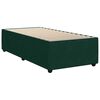 vidaXL Cama com molas/colch&atilde;o 80x200 cm veludo verde-escuro