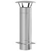 vidaXL Extens&atilde;o de Chamin&eacute; Prateado 35 x 35 x 82 cm A&ccedil;o inoxid&aacute;vel