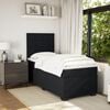 vidaXL Cama com molas/colch&atilde;o 90x200 cm veludo preto