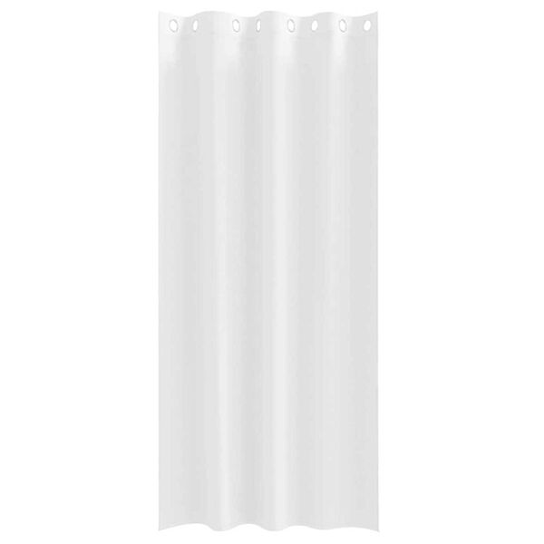 vidaXL Cortinas Blackout com Argolas 2 pcs Branco Puro 245 x 140 cm