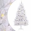 vidaXL &Aacute;rvore de Natal Artificial 270 cm PVC e A&ccedil;o Branco