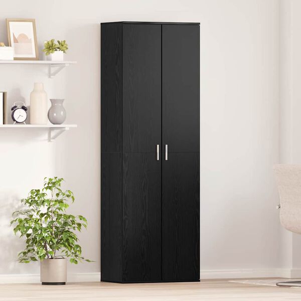 vidaXL Highboard Carvalho preto 60 x 35 x 180 cm Madeira processada