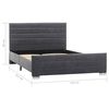 vidaXL Estrutura de cama 120x200 cm camur&ccedil;a artificial cinzento