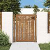 vidaXL Port&atilde;o de jardim 100x125 cm A&ccedil;o Corten Design Bambu