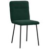 vidaXL Cadeiras de jantar 2 pcs veludo verde-escuro