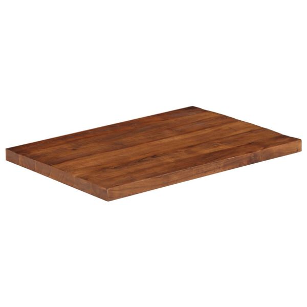 vidaXL Tampo de mesa retangular 80x60x2,5 cm madeira recuperada maci&ccedil;a