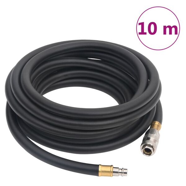 vidaXL Mangueira de ar h&iacute;brida 0,6" 10 m borracha e PVC preto