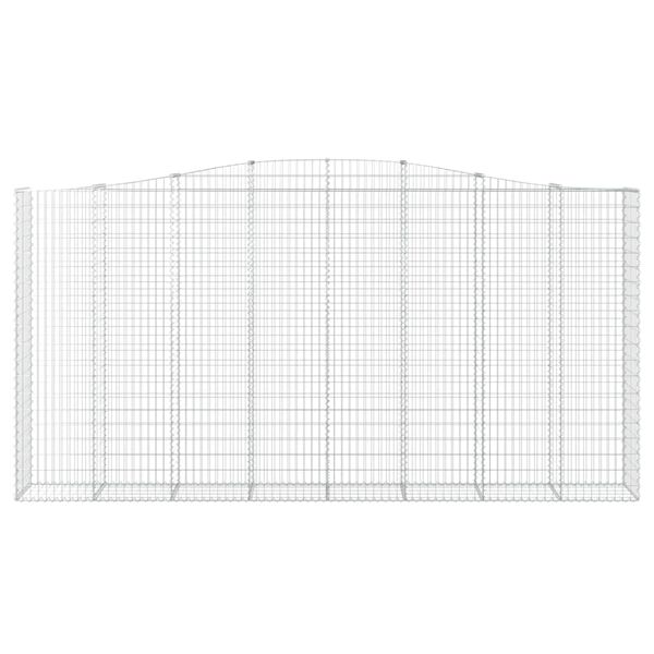 vidaXL Cestos gabião arqueados 5pcs 400x50x200/220cm ferro galvanizado