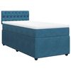 vidaXL Cama boxspring com colch&atilde;o 100x200 cm veludo azul