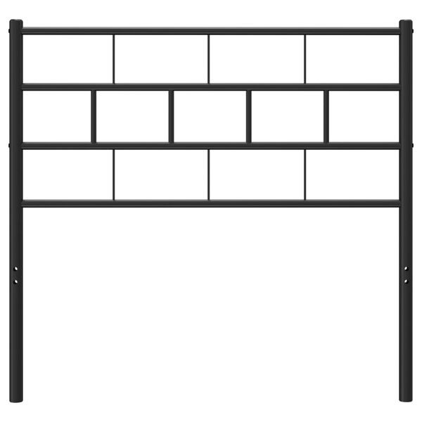 vidaXL Cabeceira de substitui&ccedil;&atilde;o 80 cm metal preto