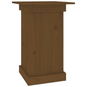 vidaXL Suporte de vasos 40x40x60 cm madeira pinho maci&ccedil;a castanho-mel