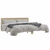 vidaXL Estrutura de cama 200x200 cm derivados madeira/metal