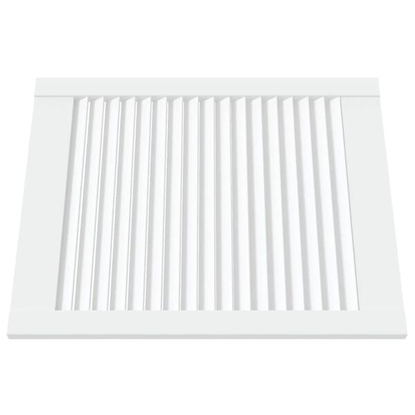 vidaXL Portas de arm&aacute;rio 2 pcs design de persiana pinho maci&ccedil;o branco