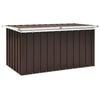 vidaXL Caixa de armazenamento para jardim marrom 129x67x65 cm