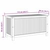 vidaXL Caixa de arrumação p/ jardim 113x50x58 cm madeira acácia maciça