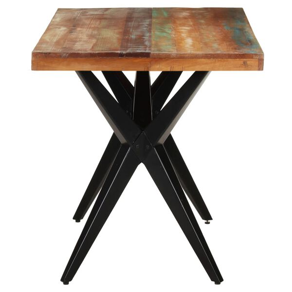vidaXL Mesa de jantar 140x70x76 cm madeira recuperada maci&ccedil;a