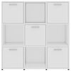 vidaXL Estante 90x30x90 cm contraplacado branco