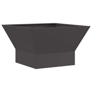 vidaXL Fire Pit Preto 60 x 60 x 35 cm Aço