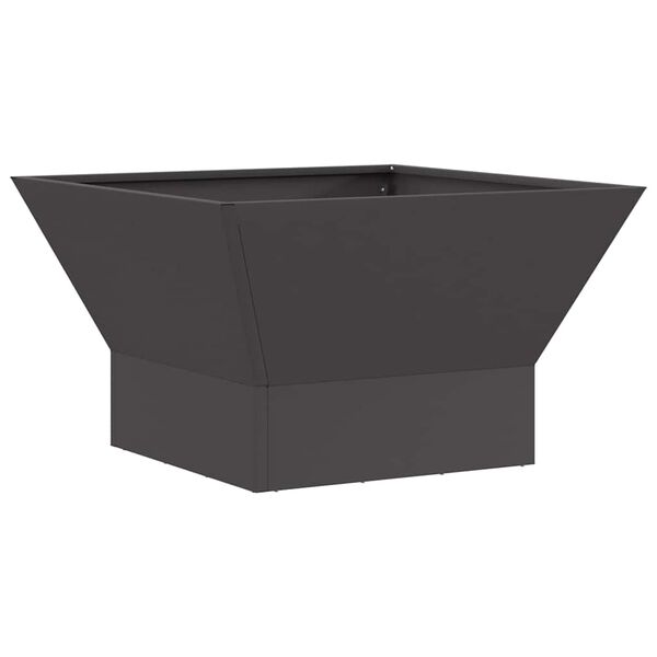 vidaXL Fire Pit Preto 60 x 60 x 35 cm A&ccedil;o