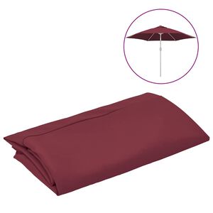 vidaXL Tecido de substitui&ccedil;&atilde;o p/ guarda-sol exterior 300 cm bord&ocirc;