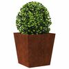 vidaXL Garden Planters 2 pcs 40x40x40 cm a&ccedil;o resistente &agrave;s intemp&eacute;ries