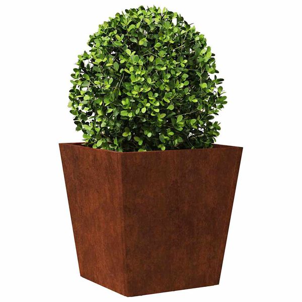vidaXL Garden Planters 2 pcs 40x40x40 cm a&ccedil;o resistente &agrave;s intemp&eacute;ries