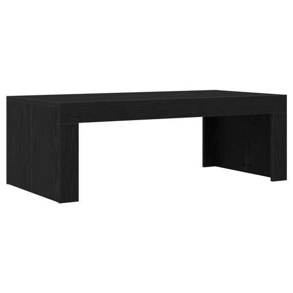 vidaXL Mesa de centro Carvalho Preto 102 x 50 x 35 cm